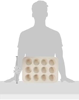 GreenLife 12-Cup Muffin Pan, PFAS-Free Healthy Nonstick Baking Tray, 11.4" x 1.9" x 15.9", Durable Ceramic Bakeware, Cupcakes, Egg Bites, Tarts, Brownies, Pink