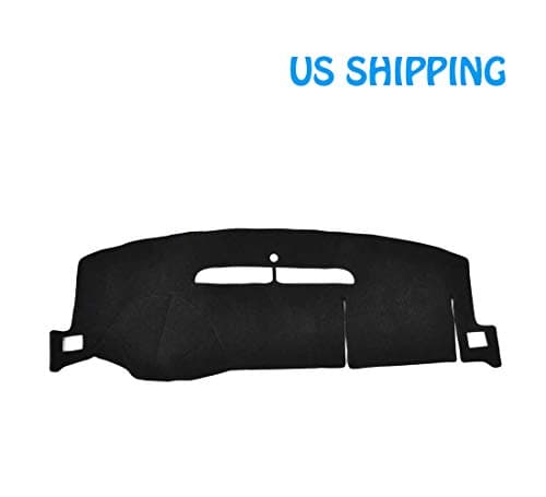 Catinbow Black Center Console Cover Dash Mat Protector Sunshield Cover for Chevy Silverado 07-13 / Tahoe Suburban 07-12 Carpet Dashboard Mat