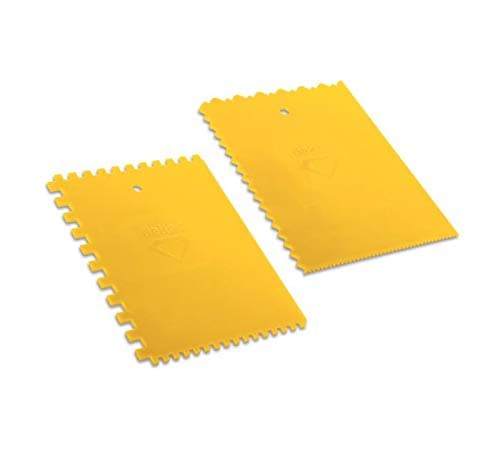 DEKOR PLASTIC SQUARE OR TRAPEZOIDAL NOTCHED TILE ADHESIVE SPREADER (SPREADER TYPE: TRAPEZIODAL NOTCHED)