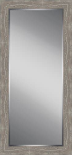 Watermark Collection Distressed, Rustic Wooden Framed Floor Leaner Mirror, Large