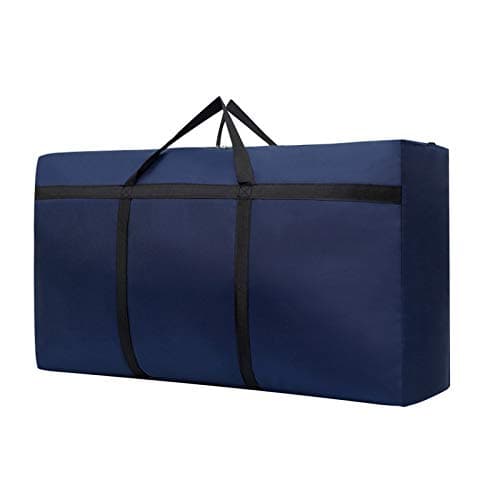 NCHomarket 157L Oversized Storage Bag Waterproof Space Saving Laundry Bag Garment Closet Storage Organizer Travel Cargo Duffel Jumbo Bags Organizer for Comforter Quilt Bedspread Pillow (Dark Blue)