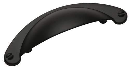 Matte Black Cup Handle Pull