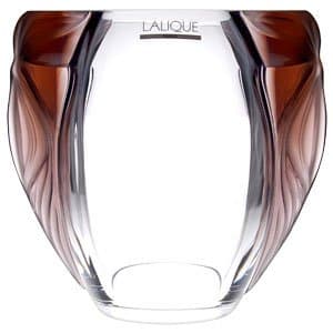 Lalique Crystal Clematites Vase
