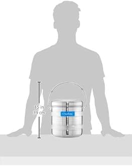 Neelam Stainless Steel 19 22G Diamond RDD Milk Pot, 8800 ml, Silver