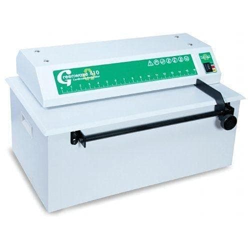 Formax GREENWAVE 410 Cardboard Perforator, Transforms Cardboard Into Packing Material, Heavy-Duty Perforating Blades, Compact Design, All-Metal Gearing, Rubber Feet, All-Metal Housing, 400W Motor