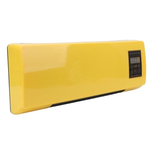 Conditioner, Cooling & Heating, Tabletop Placement & Wall Mounted & Portable AC with Remote Control, 1-6 Hours Timer, 16-40°C Temp Control, Low Energy Consumption, Yellow (UK