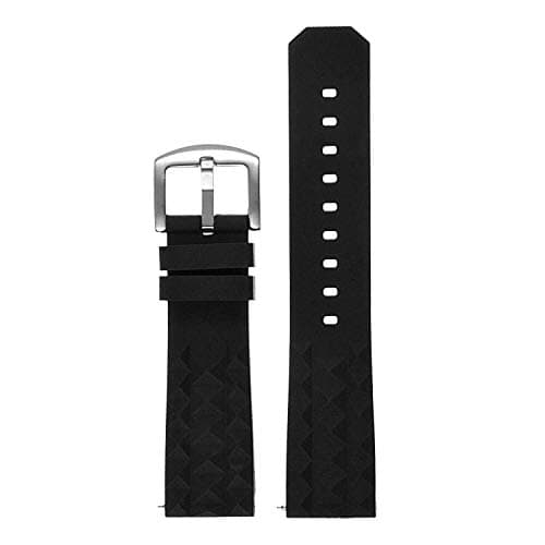 StrapsCoSuper Waffle Silicone Rubber Quick Release Dive Watch Band Strap - Choose Your Color - 20mm 22mm