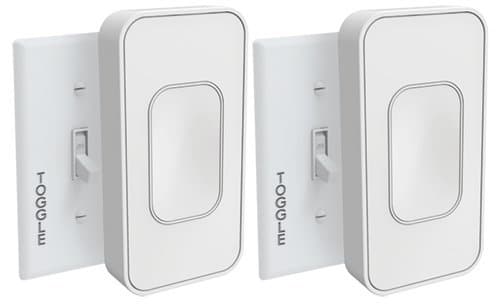 Switchmate for Toggle Style Light Switches by SimplySmart Home, 2 Pack, DIY, Lighting, Smart Home, Automation, Timer, Wireless, Bluetooth, Snap On, No Tools, No Wiring, Google Assistant, Remote, iOS, Android, App