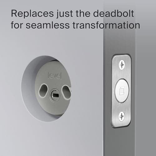 Level Bolt Smart Lock, Bluetooth Deadbolt, Compatible with Existing Locks, Keyless Entry, Smartphone Access, Compatible with Apple HomeKit