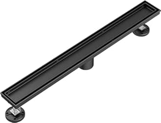 Neodrain 32 in Matte Black Linear Shower Drain- with 2-in-1 Flat & Tile Insert Cover, 304 Stainless Steel Rectangle Shower Floor Drain,Floor Shower Drain