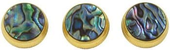 Paua Abalone Nickel-Plated valve buttons