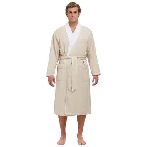 Plush Lined Microfiber Bath Robe for Women or Men - Super Soft, Durable Luxury Spa, Resort & Hotel Bathrobe, Generously Sized