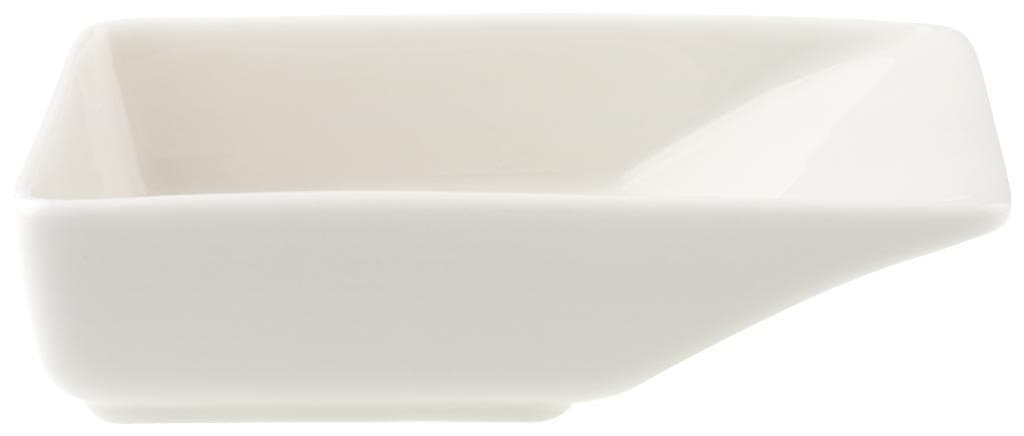Villeroy & Boch Pi Carré Small Rectangular Bowl, 10 x 6 cm, Premium Porcelain, White