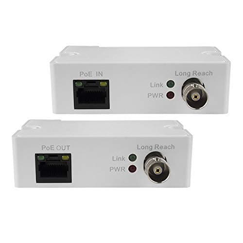 BV-Tech Converter IP Over Coax max 3000ft POE Power and Data Transmission Over Regular RG59 coaxial Cable