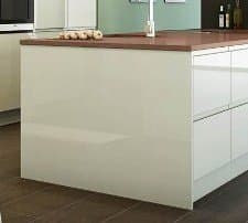 magnuminteriors WHITE HIGH GLOSS KITCHEN BEDROOM BASE END PANEL - 870mm/600mm