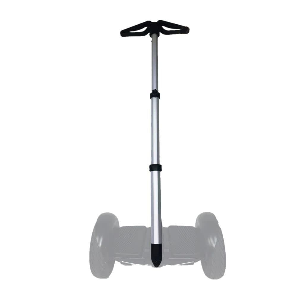 New improved 2022 version adjustable handlebar for Segway Ninebot MINI S, LITE, PRO, multi-function retractable 2-in-1 kit handle bar easy installation (Segway not included) (Silver)