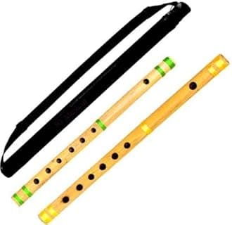 SG Musical G & D Medium Professional Bansuri/Flute With Carry Case Bamboo Bansuri/Flute (43 cm) - TD