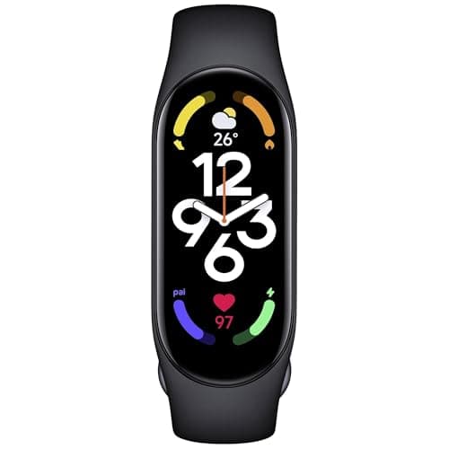 Xiaomi Mi Band 7 Activity Tracker High-Res 1.62" AMOLED Screen, Bluetooth 5.2, 120 Sports Modes, Optical Heart Rate & Blood Oxygen Sensor, 24HR Heart Rate & Sleep Monitor Smart Watch