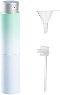 8 ml Gradient Green Mini Travel Perfume Refillable Bottle Spray Empty Atomizer with Perfume Extractor Pump,Funnel