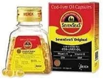 Seven Seas Cod Liver Oil Capsules - 100 Softgels (Pack of 4)