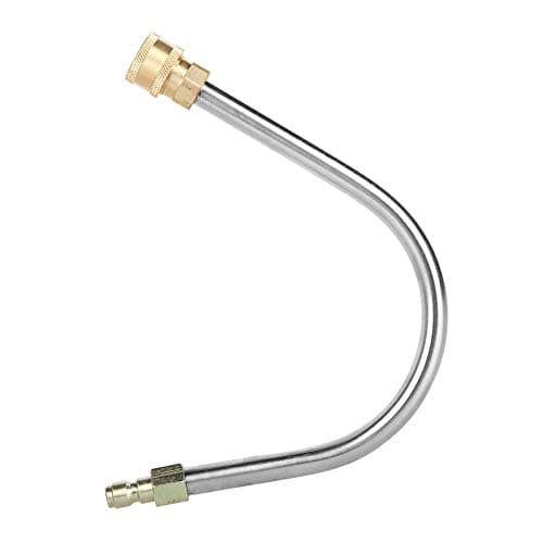 LOVHOGutter Cleaner Attachment for Pressure Washer, Coupled with 1/4" Brass Quick Coupler x 1/4" Plug, 4000 PSI