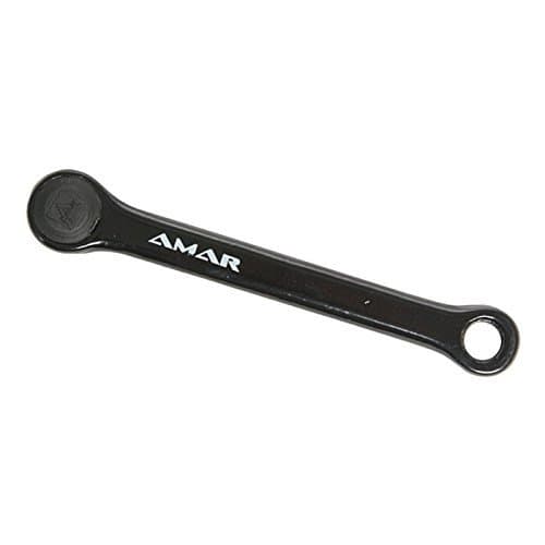 Left hand crank for Pieper crankset, square, 150 mm crank length, black