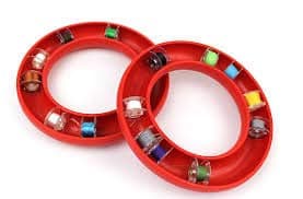 Bobbin Saver organizer for metal or plastic small or large bobbins (Red)