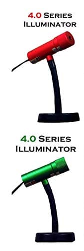 Sparkle Magic Illuminator Holiday 2 Light Set (Red & Green 4.0 Series Illuminators) with Connector Cable which Allows up to 3 Lasers on a Single Transformer.