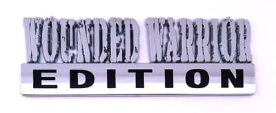 Pack of 2 Wounded Warrior Edition Chrome Plated Car Emblems