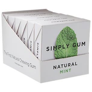 Natural Gum Mint (6 Packs)