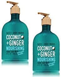 Bath and Body Works 2 Pack Coconut ginger Hand Soap with Avocado Butter 8 Oz.