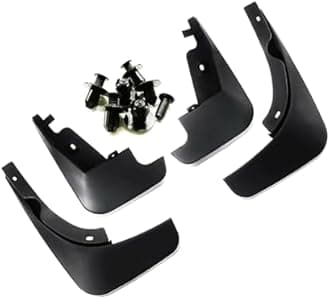 Autokaar O E Type Car Mud Flap Box Shape Splash Protection Guard Tyre Flap Complete Set of Front & Rear Tires for Hyundai Exter