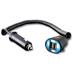 8 Foot Toughtested 3.1 Amp Dual Usb Power Extender-2Pack