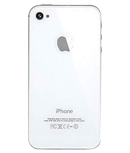 Backer The Brand Replacement Glass Battery Door Back Panel Case Cover For Apple Iphone 4S / 4S (White)