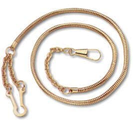 Snake Chains - Button Hook - Gold Finish