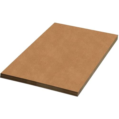 AVIDITI Corrugated Cardboard Sheets 20" x 24" (5 Pack) Large Card Board for Layer Separation Packaging Mailing Shipping Packing, and Protecting Products from Forklift Damage - 5 Pack