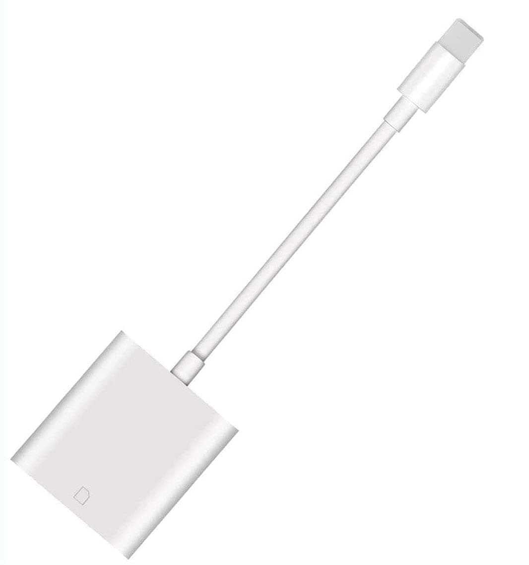 SD Card Reader for iPhone iPad, WamGra Camera Card Viewer Reader SD Card Reader Adapter Compatible with i Phone 5/5s/6/6s/6 Plus/7/7 Plus/i Pad Mini/Air -No App Required