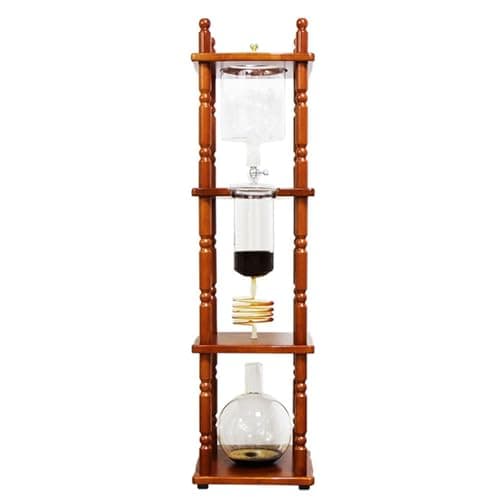 Ice Drip Cold Brew Coffee Maker - Large Capacity 25 Cups (3000ml) Slow Drip Ice Chilling Tower With Wood Frame - Coffee Lovers