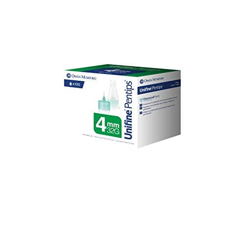 UNIFINE Pentips Pen Needles, 4mm X 32g, 100 Count