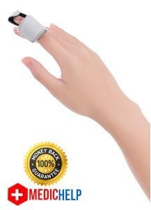 MedicHelp® One Size Adjustable Mallet Finger Splint with Innovative Foam for Maximum Comfort