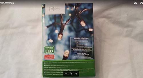 Mainstays 50 ct Solar LED Warm White Lights