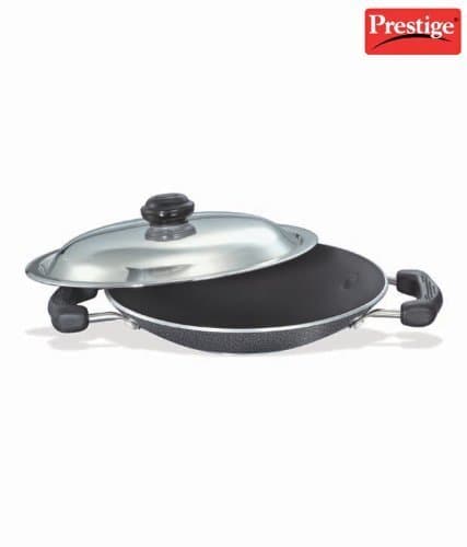 Manttra Omega Plus Non-stick Scratch Resistant Deep Appachatty Pan with Lid, 8-inch by Manttra