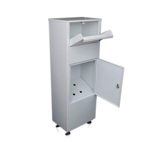 Metz Large White Letter Box Post Box Mail Letterbox Drop tall PARCEL Box