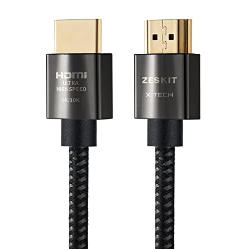 X-Tech 48Gbps Ultra High Speed HDMI Cable 6.5ft, 8K60 4K120 144Hz eARC HDR HDCP 2.2 2.3 Compatible with Dolby Vision Apple TV 4K Roku Sony LG Samsung Xbox Series X RTX 3080 PS4 PS5