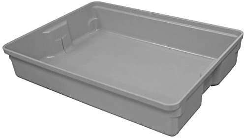 Toteline 9290085136 Medium Nesting Container, Glass Fiber Reinforce Plastic Composite, Gray, Capacity 200 lb, 22" x 16.5" x 4.25