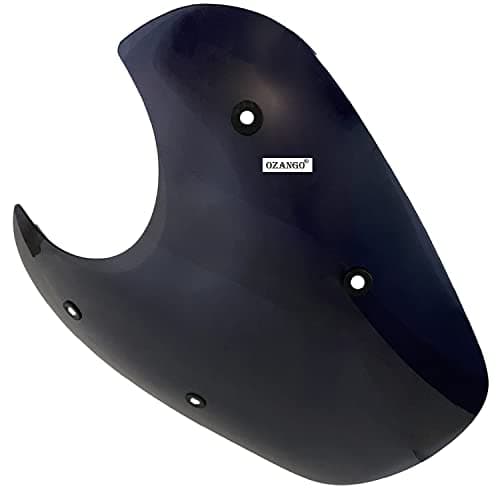 Ozango Bike Plastic Windscreen Visor Front Windshield Wind Deflectors (Black) for Bajaj Avenger 220 Cruise