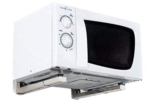 Avekin Strong and Heavy Universal Foldable Stretch Shelf/Rack/Wall Mount/Bracket for Microwave Oven OTG (White)