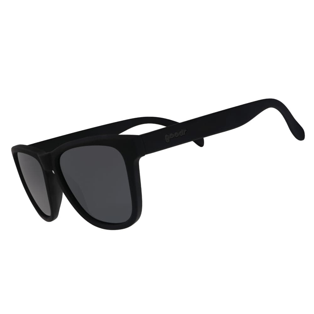 A Unicorn's Calamity Polarized Sunglasses, Medium Sized (OG), Black Solid Frames with Black Non-Reflective Glare Reducing Lenses, UV400 Protection, No Slip, No Bounce