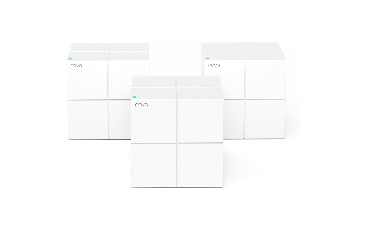 Tenda Nova Mesh WiFi System MW6 - Covers up to 4-6 Bedroom Houses- AC1200 Whole Home WiFi Mesh System - Gigabit Dual-Band Mesh Network - Replaces Wireless Router and WiFi Extender - 3-Pack