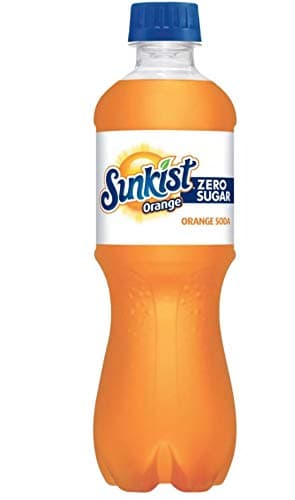 Sunkist Orange Zero (Diet) Soda 20 oz Bottles (Pack of 12, Total of 240 FL OZ)